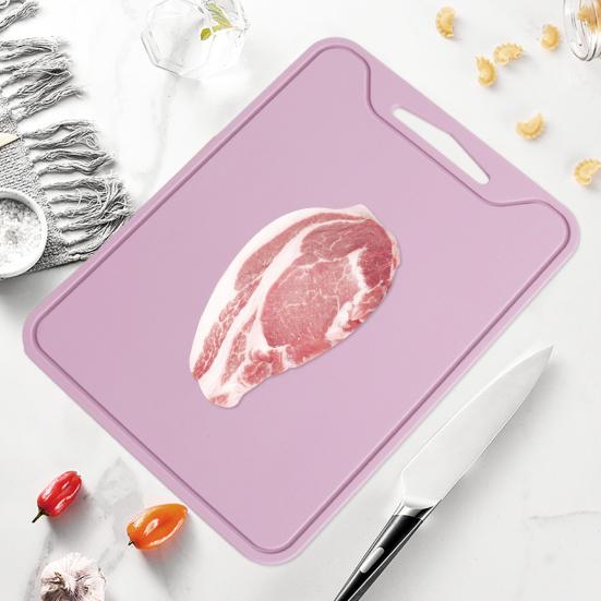 Silicone Cutting Board Mat Foldable Double-Sided Vegetable Chopping Board Non-Slip Drip