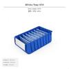 1 Large Rectangular Parts Box, Plastic Storage Bin, Stackable commercial Divider Case for Tools &