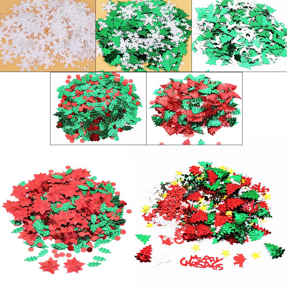 Christmas Symbolic Design Bright Confetti Party Table Decoration Set