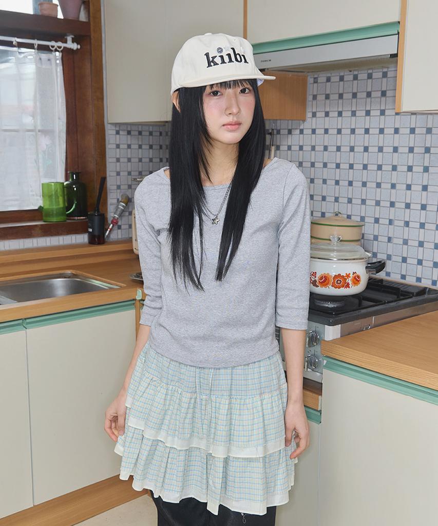 Kiibi Logo Button Cap Ivory