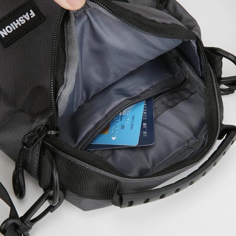Men's Lightweight Multi-Wear Waist Bag – Convertible Crossbody Sling for Casual Shoulder or Hip Carry