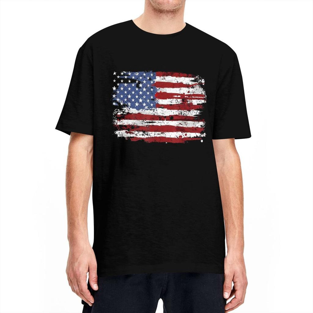 Steagul American SUA Statele Unite ale Americii SUA 4 Iulie Tricou Tricouri de Vară Tricou de Bumbac Pentru Bărbați Mânecă Scurtă