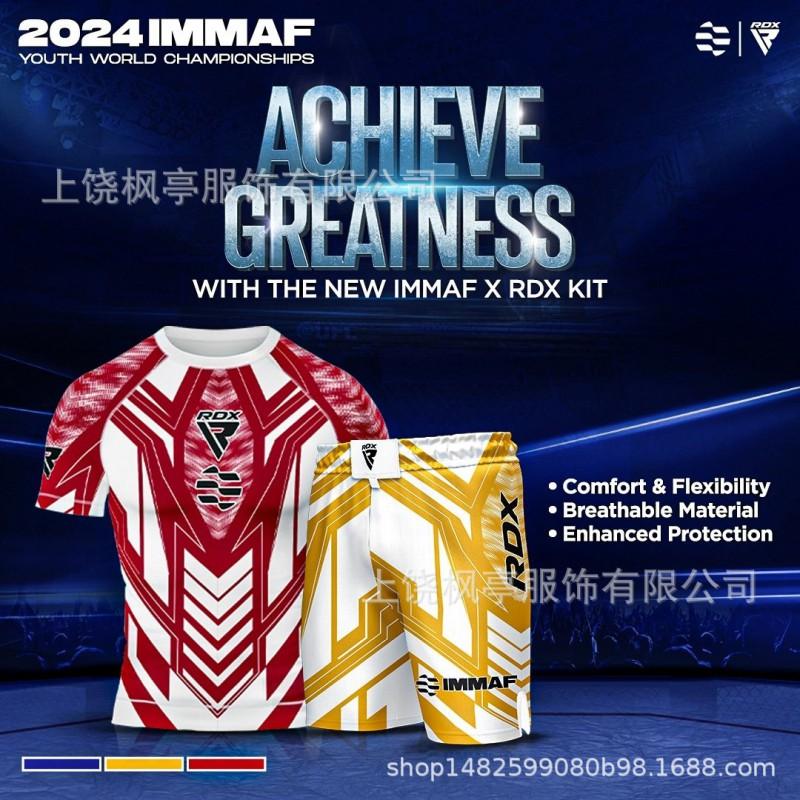 RDX Brottning Kulturell Sport Kortärmad T-shirt Set Tonårspojkar Vardaglig Atletisk Klädsel