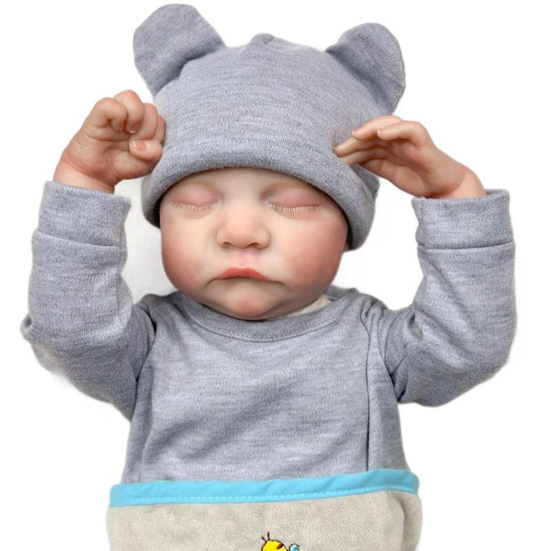 17 Inch Reborn Baby Doll Soft Vinyl Doll Interchangeable Doll