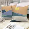 Natural Landscape Throw Pillow Cover With Short Plush Print Living Room Sofa Decoration Cushion Cover Pillow Covers Decorative
