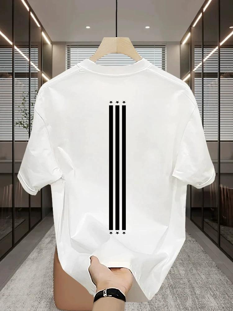 Men Cool Cotton T Shirt Short Sleeve Crew Neck Casual Basic Tee Top Soft Breathable Summer Daily Wear Solid Color Comfortable Fashion Style