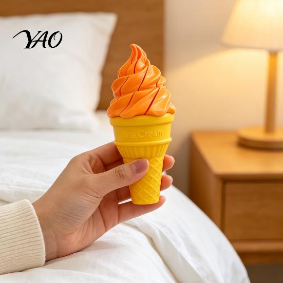Compact Fidget Accessories Telescopic Ice Cream Cone Toy, Novelty Spiral Swords, Sensory Stress Funny Gifts for Kids Relief Toy Anxiety, Portable
