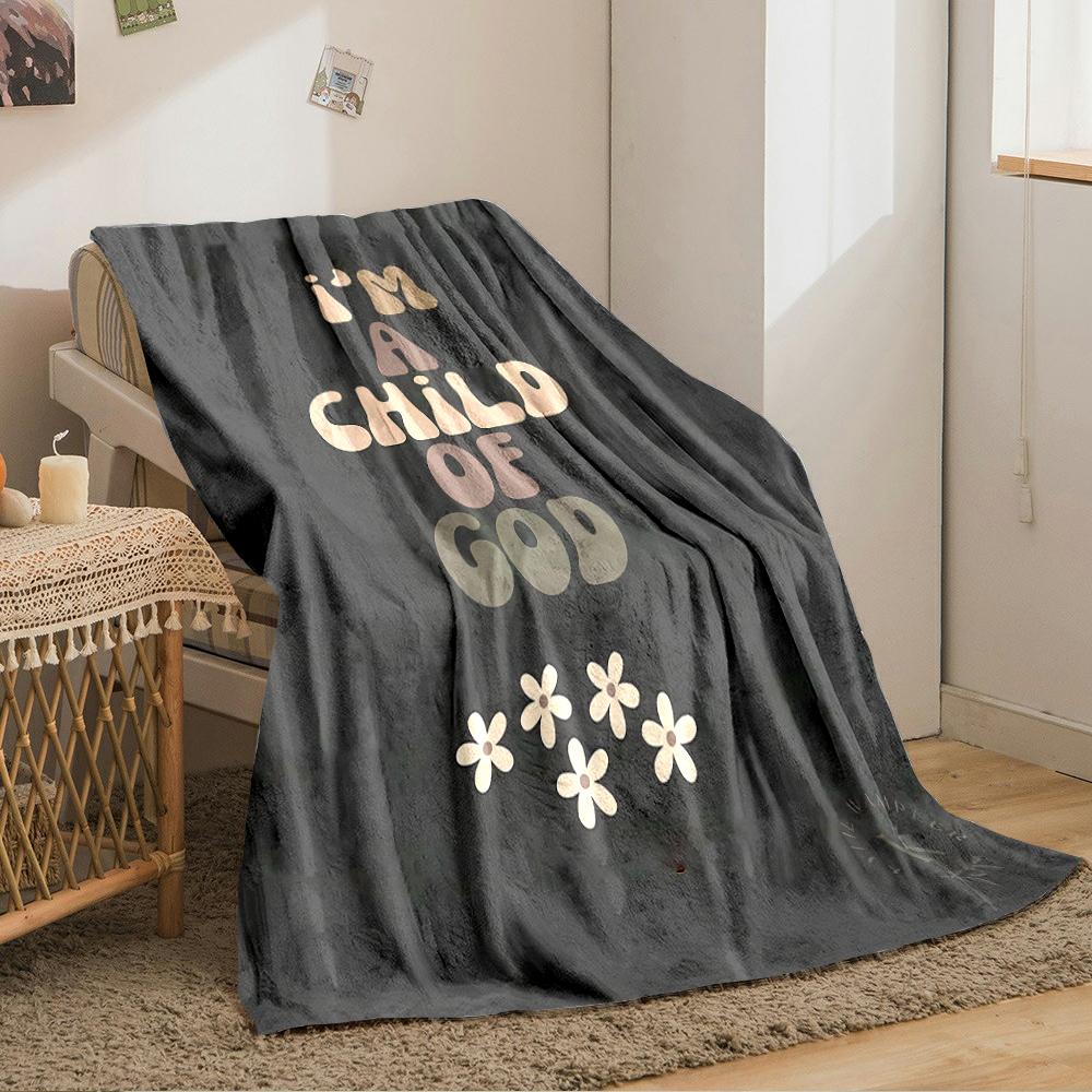 I'm a Child of God Blanket DesignFlannel blanket for bedroom, living room, sofa, and nap