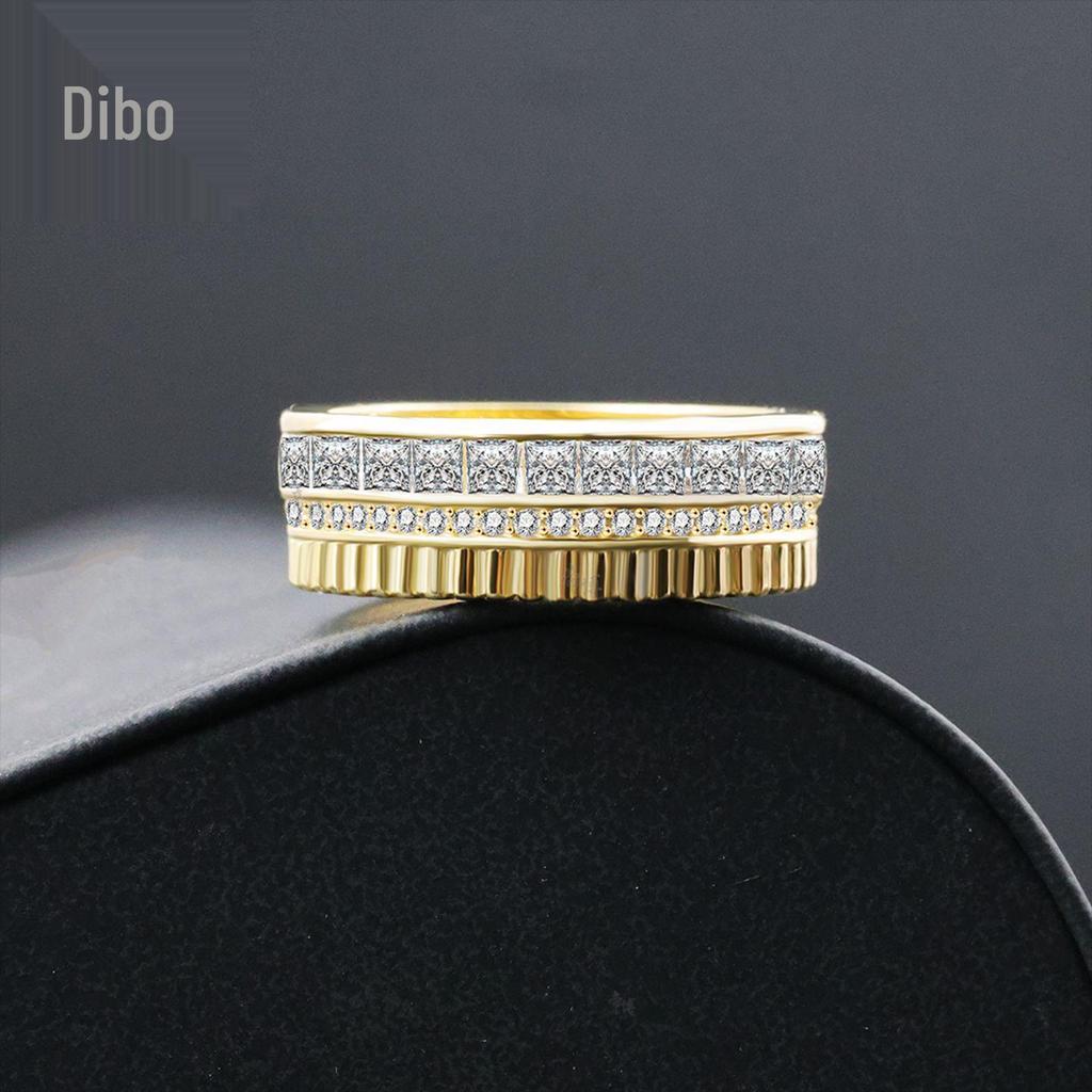 S925 Sterling Silver Double Row Ring - Japanese & Korean Hip-Hop Trend, Women’s Popular Style