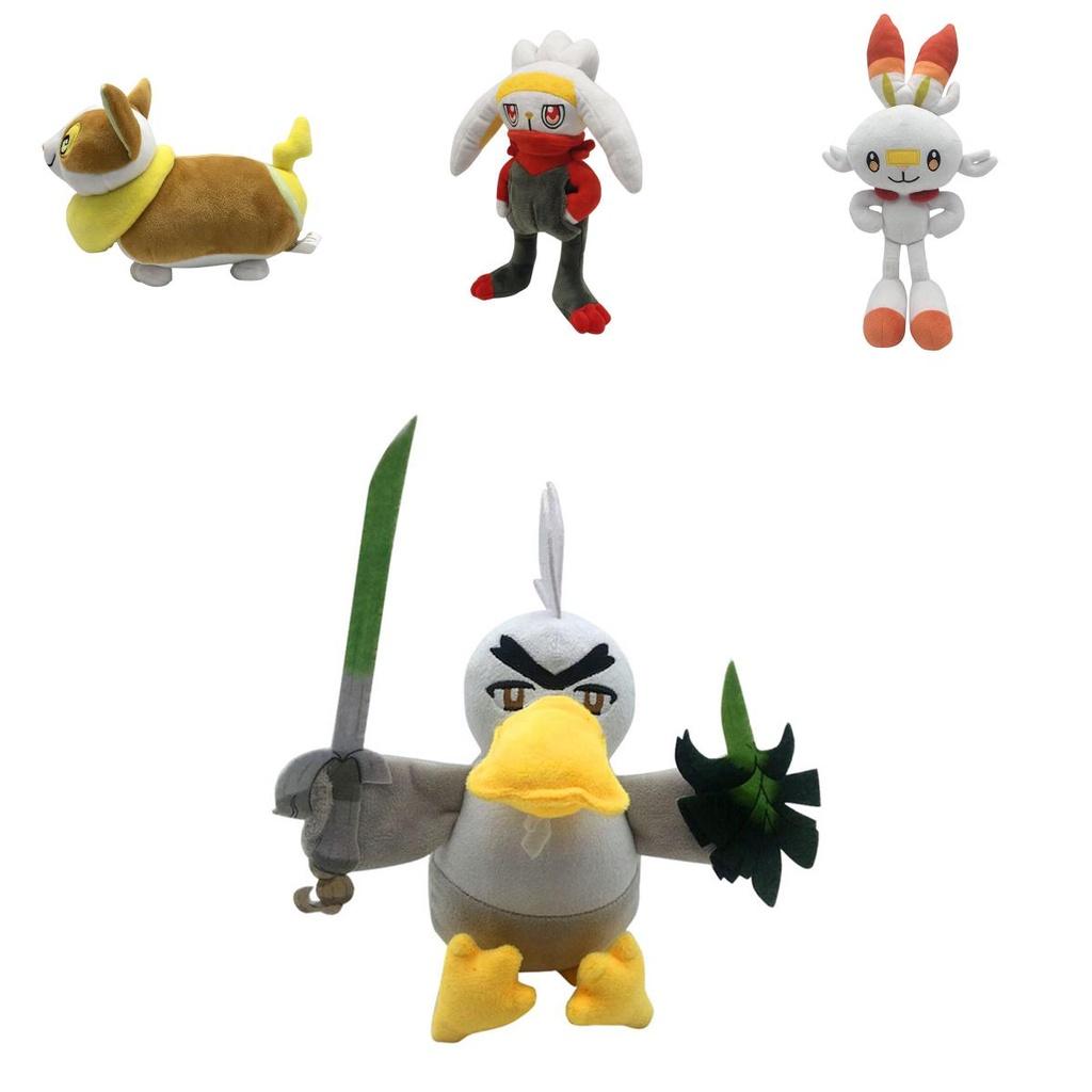 And Pokémon Sword Shield Plush Toy Game Stuffed Doll Soft Figure Kids Fans Gift