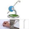 Soporte de Escritorio Portaplumas con Forma de Bola de Golf con un Bolígrafo y un Reloj Decoración de Escritorio Regalo de Golf(azul)