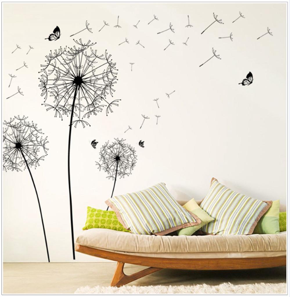 Diy Home Decor New Design Large Black  Wall Sticker Art Decals PVC
