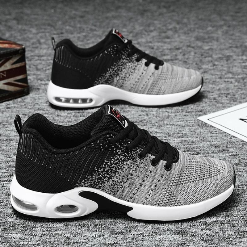 Men Breathable Shock Absorbing Running Shoes Lightweight Cushioned Athletic Sneakers