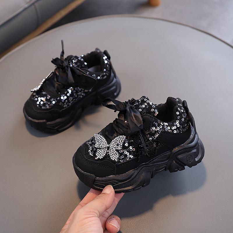 Girls' Bowknot Soft Sole Non-Slip Sneakers for Ages 1-6 - Breathable and Versatile