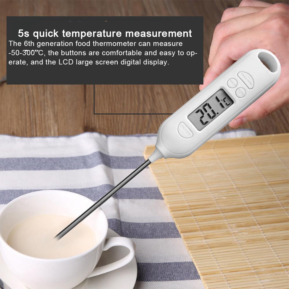 Convenient Food Thermometer Barbecue Electronic Digital Display Thermometer -50℃-300℃ Water Temperature Milk Kitchen Supplies