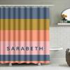 Blue Yellow Coral Shower Curtain With Name For Bathroom Decor Waterproof Fabric Shower Curtains By Size