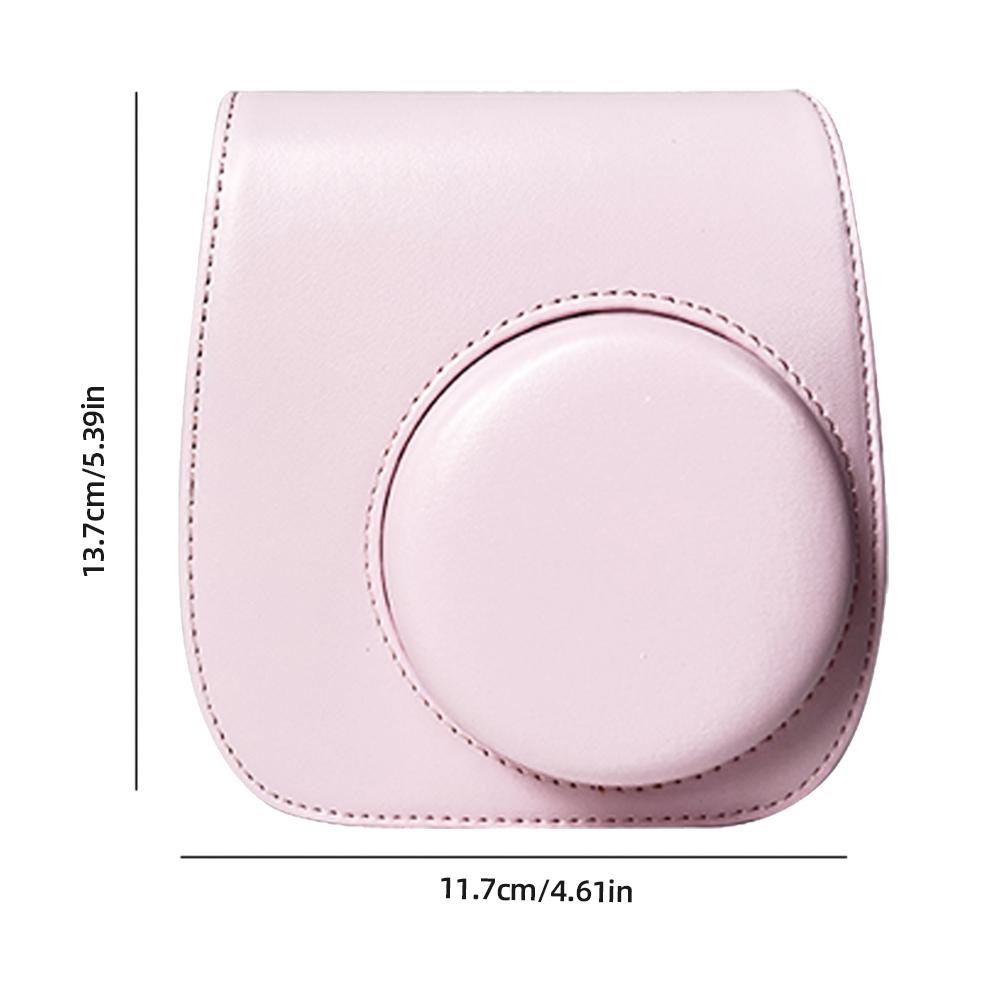 Retro Instant Camera Protective Case Camera Shoulder Bag PU Leather Lightweight Accessories for Fujifilm Instax Mini 12/11/9/8