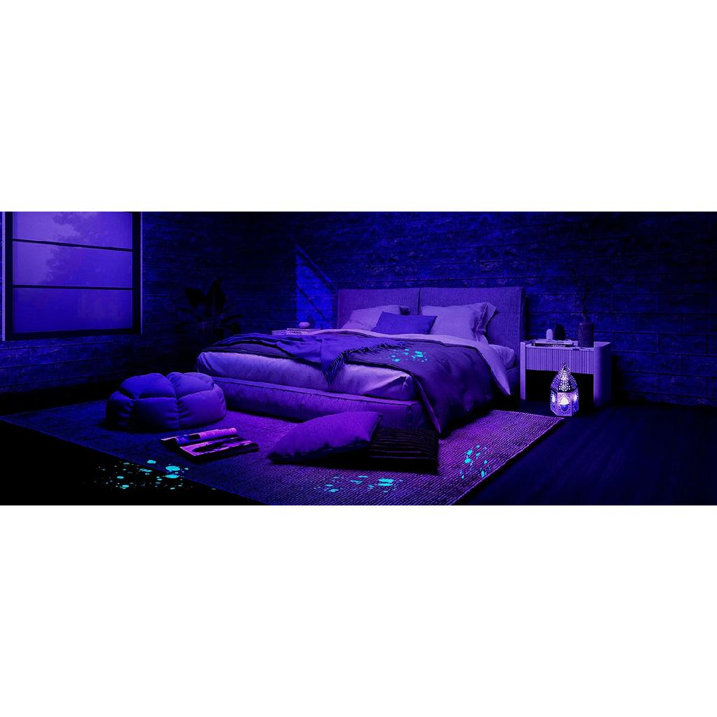 120W 395NM UV Blacklight Flashlight 9-Core LED USB Rechargeable Torch for Pet Urine Detection Scorpion Hunting