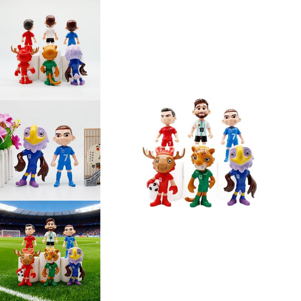 World Cup Pvc Fan Mascot Car Model Ornament Decorative Figurine For Home And Car Enthusiasts
