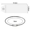 Cruise Luggage Suitcase Tag Label Holder Zip Seal  Steel Loops For Travel