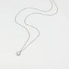 and My Jewelry Platinum Necklace with a Single CZ Stone and Diamond 4012 [Your Box] 0.7ct (April Birthstone) (Gift Wrapped) (Necklace Only)