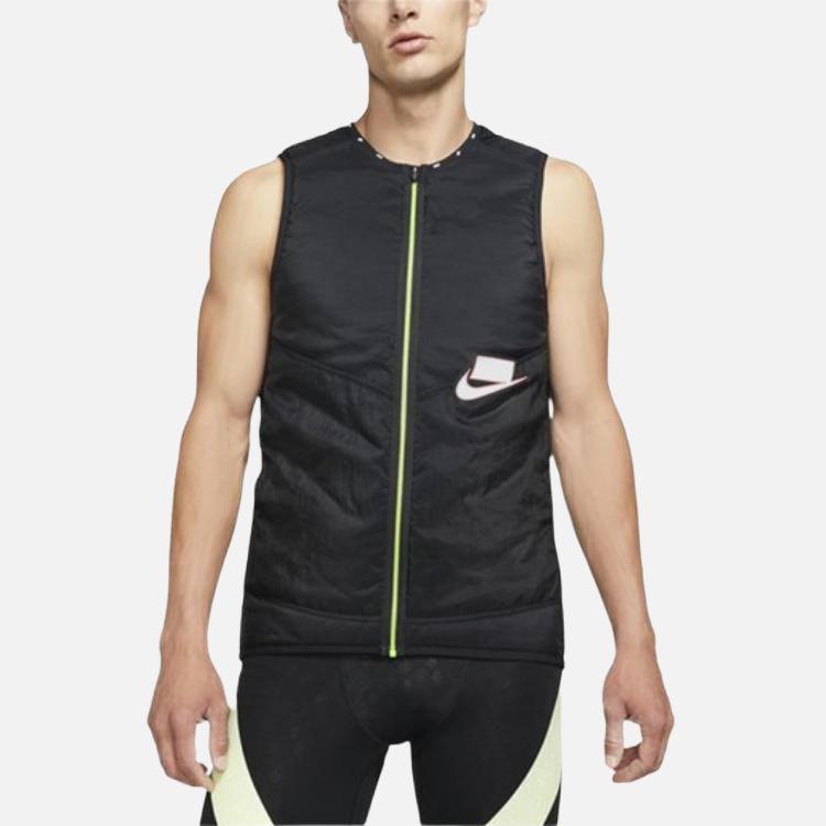 Nike Aerolayer Wild Run Running Vest Men Outerwear Black BV5620-010