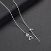 Universal DIY Adjustable Clavicle Cross Chain Necklace for Women