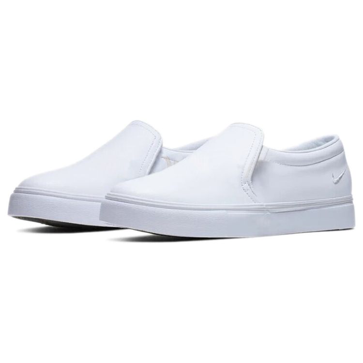 Nike Court Royale AC Slip-On Synthetic Leather Non-Slip Low-Top Skate Shoes Women sneaker White CI0604-100