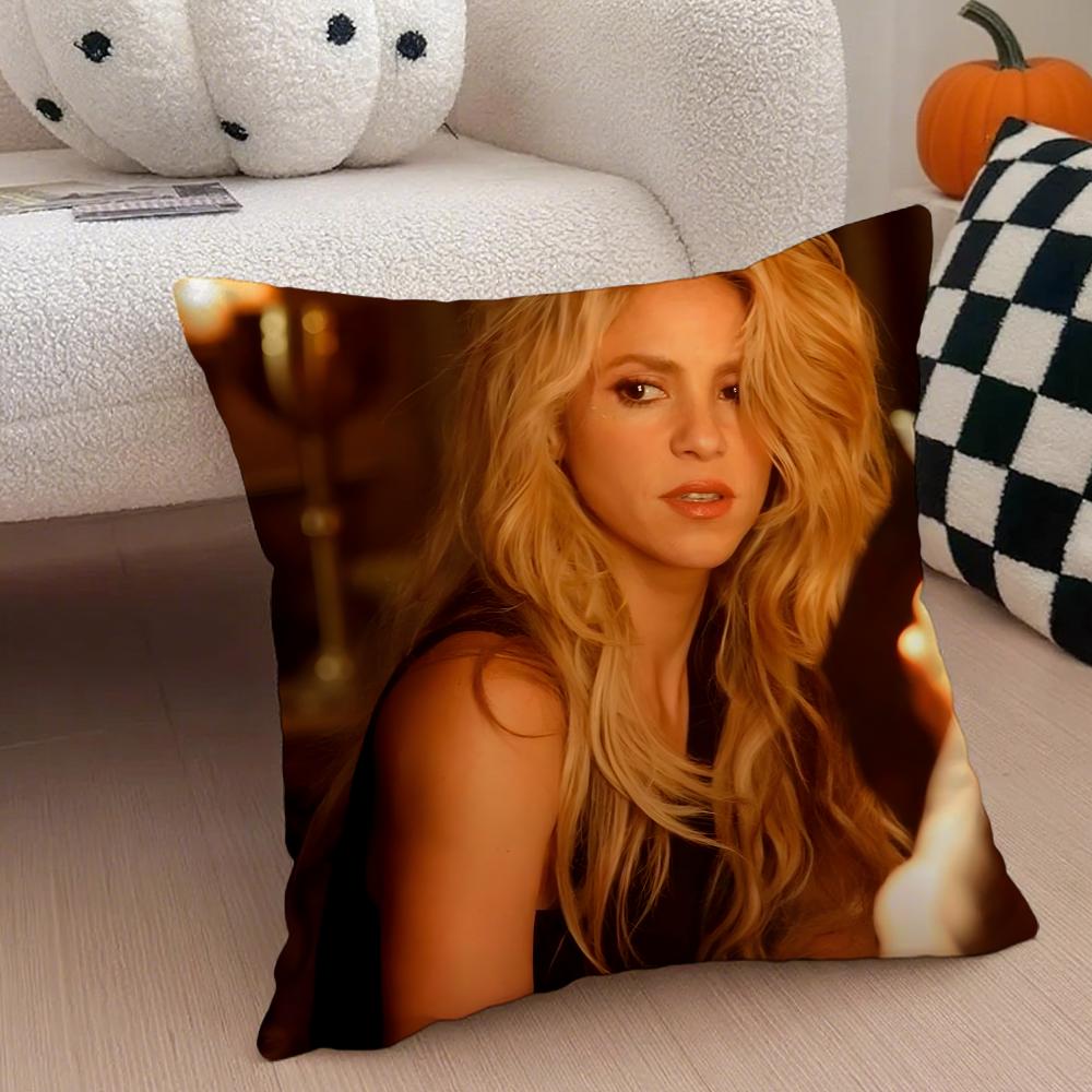 Popsinger SShakiras Cushion Cover Throw Pillow Cover Hidden Button Durable Polyester Chair Cushion
