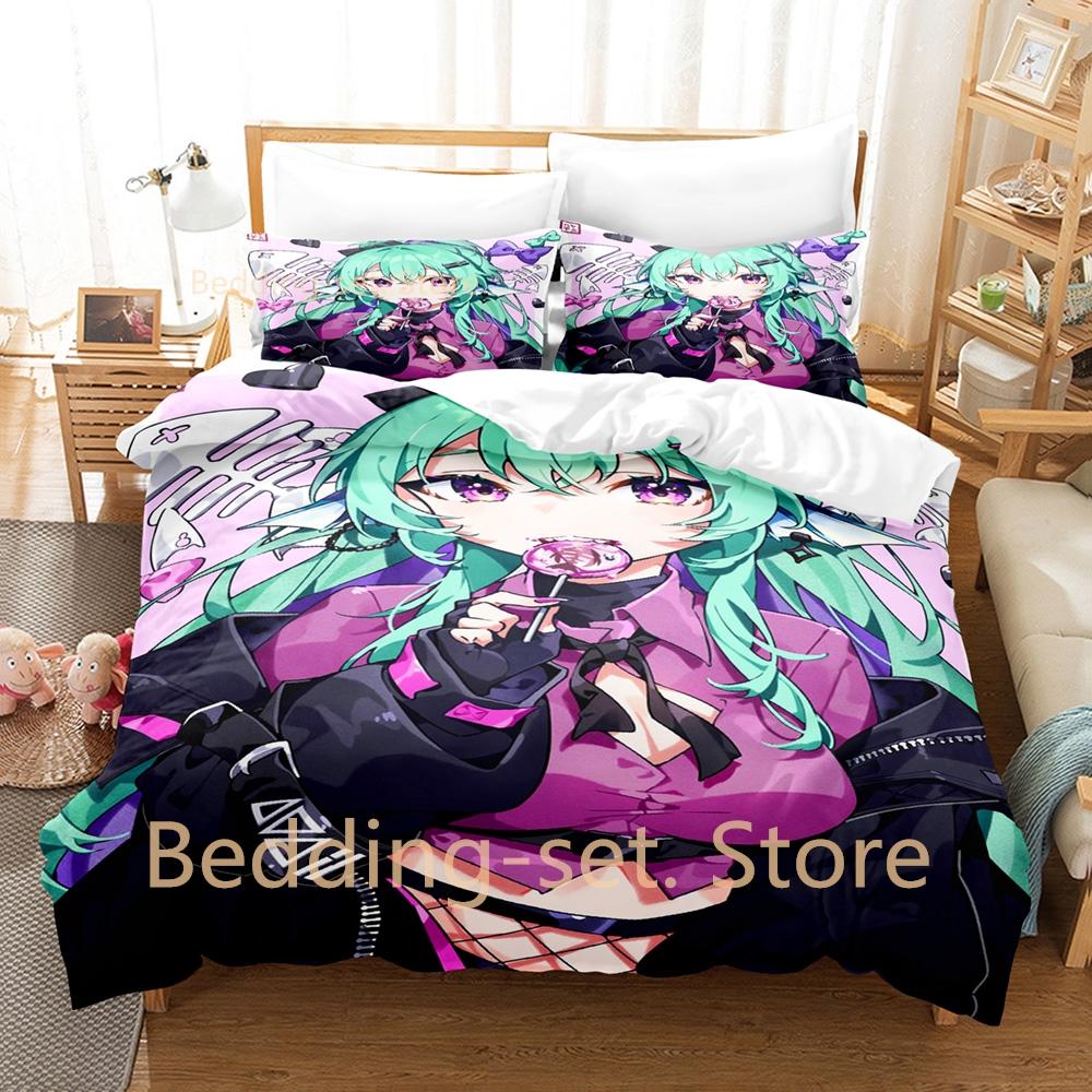 2024 Finana Ryugu Bedding Set Single Twin Full Queen King Size Bed Set Adult Kid Bedroom Duvetcover Sets 3D Anime Bed Sheet Set