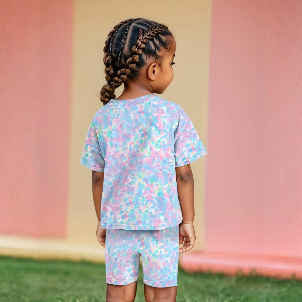 Kids Casual Stylish Two-Piece Set With Flare Leggings