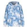 Tie Dye Hoodie Women Unisex Trippy Psychedelic Swirl Pattern Pullover Soft Streetwear Hooded Sweatshirt with Pocket for Festival