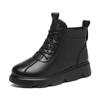 Women Boot Winter 2024 Women Genuine Leather Ankle Boots Female Round Toe Solid Colors Warm Fur Winter Boots for Women Boots