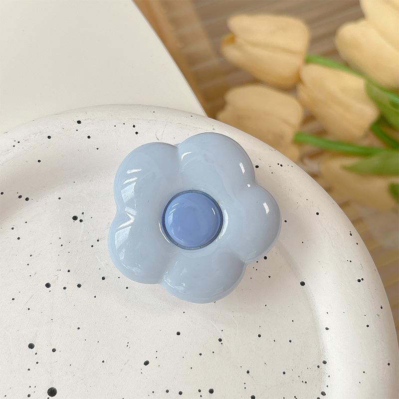 Xiaoqing Fresh Wind Flower Mobile Phone Airbag Bracket Paste Lazy Desktop Watching Drama Support Stand Portable Ring Men'S And Women'S