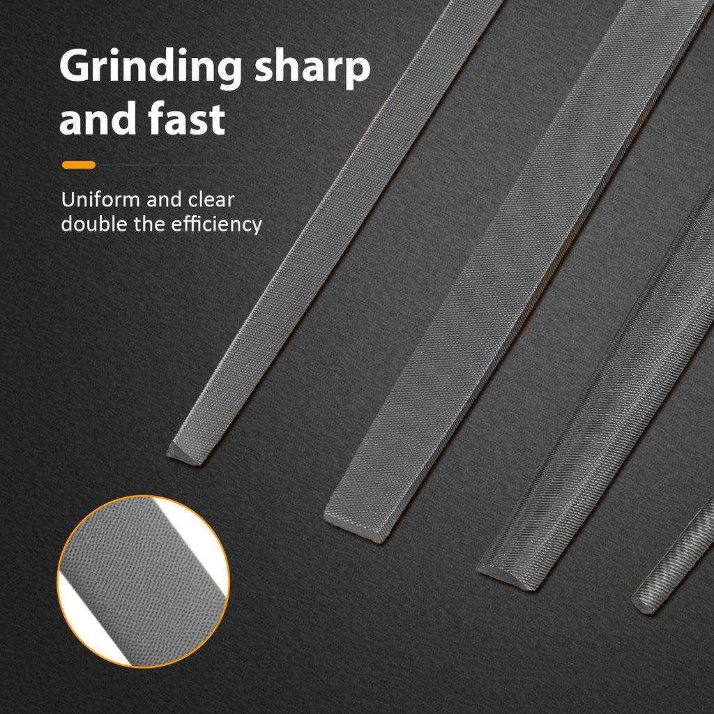 4Pcs Small Steel Files Needle Flat File for Stone Glass Metal Carving Craft Needle Filing Woodworking Hand Tool Hand File