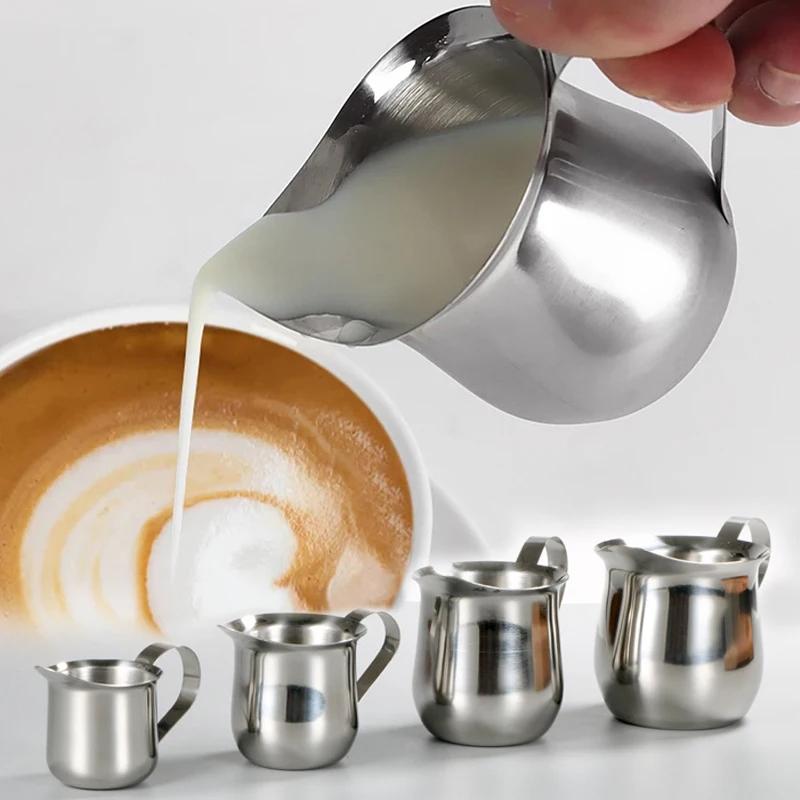 3/7oz Stainless Steel Creamer Espresso Cup,Milk Frothing Pitcher,Latte Art Coffee Cups,for Home Restaurant,Barista Gift
