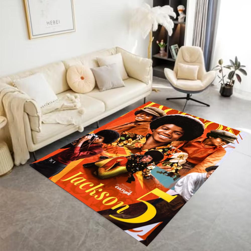 Michael Jackson Pop Art Portrait Floor Rug Office Rug Suitable For Foyer Decorate Room Kitchen Game Room Antislip Carpet Anime Office Decor