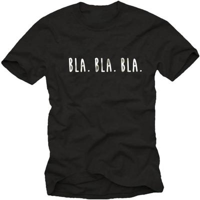 Herren BLA. BLA. BLA. Lustiges Slogan Schwarzes Grafik-T-Shirt - Cooles Zitat Geschenk für Ihn