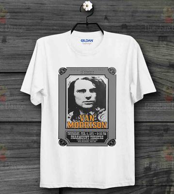 Maglietta Van Morrison Poster Concerto Anni '70 Jazz Moondance Maglietta Unisex B156