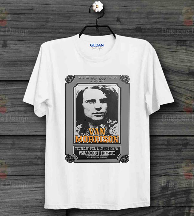 

Футболка Van Morrison Концертный постер 70-х Джаз Moondance Унисекс футболка B156 4XL
