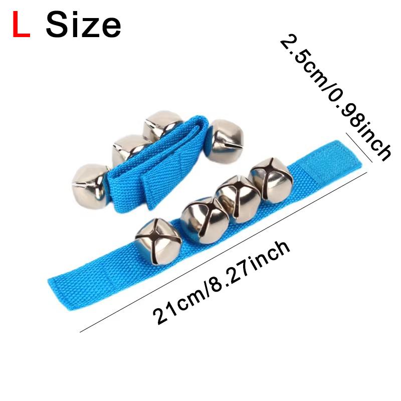 2PCS Pulseira Azul Sino Sacudindo Sino Decoração de Festival Jingle Festa Produzir Ruído Acompanhamento Natal Ano Novo Lembrancinhas ZYF