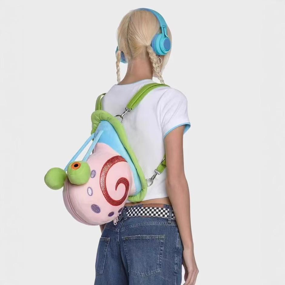 Gary Spongebob Squarepants The Snail Plush Backpack Animal Bag Gift Cartoon