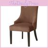 Velvet Stretch Wingback Chair Cover High Back Sloping Arm Dining Cover Chairs