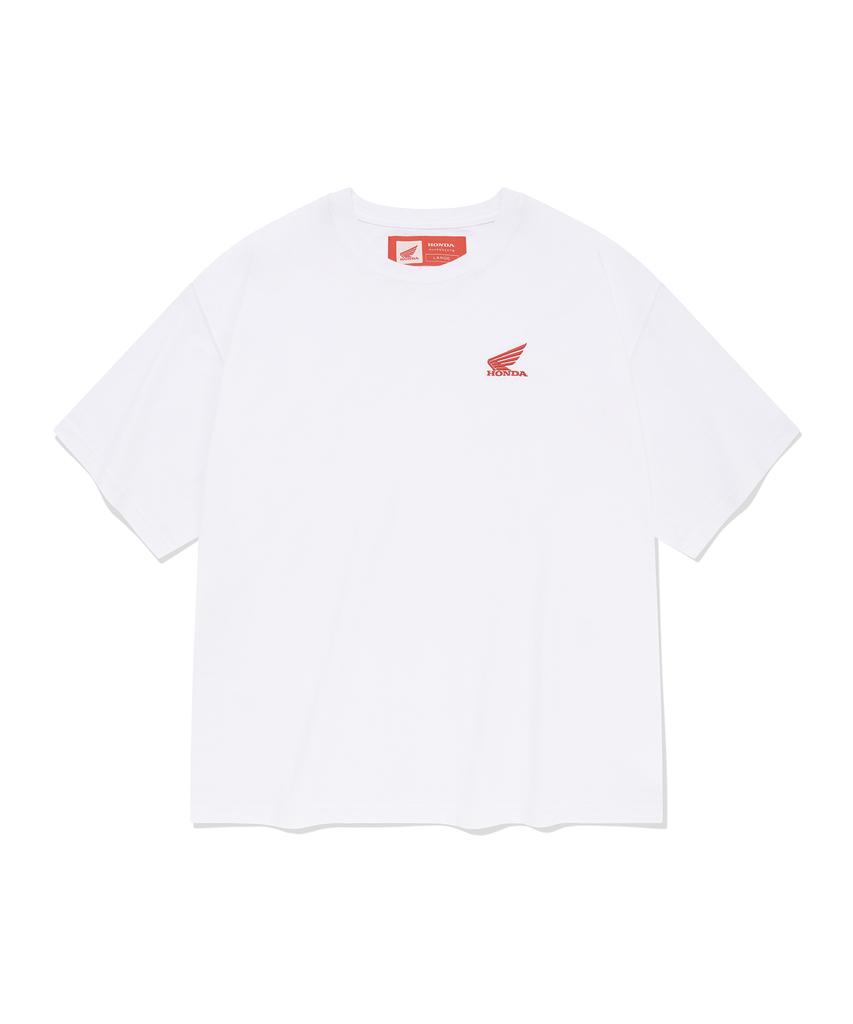 PHYPS MOTORCYCLE [2Pack] Original Wing Logo Short Sleeve White / Black