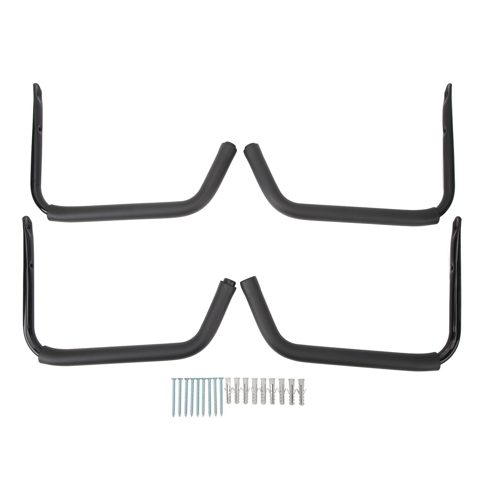 

4pcs Kayak Storage Hook Rack Universal Space Saving Iron Canoe Wall Mounted Hooks for Boat RV Garage S