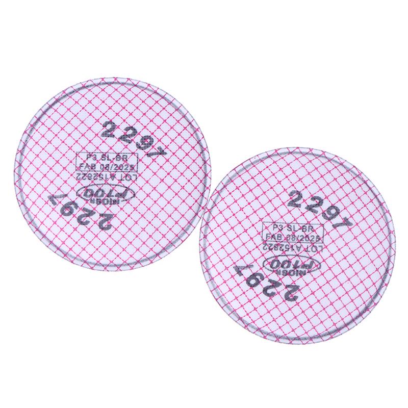 2 Stück/Set 2297 P100 Fortschrittlicher Atemschutzfilter Basierend Partikel Belästigungsgrad Organische Dämpfe Entlastung/Bergbau/Schiffbau/Beseitigung