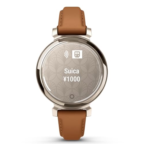 GARMIN Lily 2 Classic Tan Leather/Cream Gold [Suica-compatible model / 5 days of operation on a f...