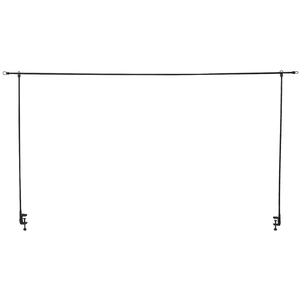 Over The Table Rod Stand with Clamps Adjustable 31"-98" Width Black Golden Table Arch Stand Hanging for Wedding Birthday Party