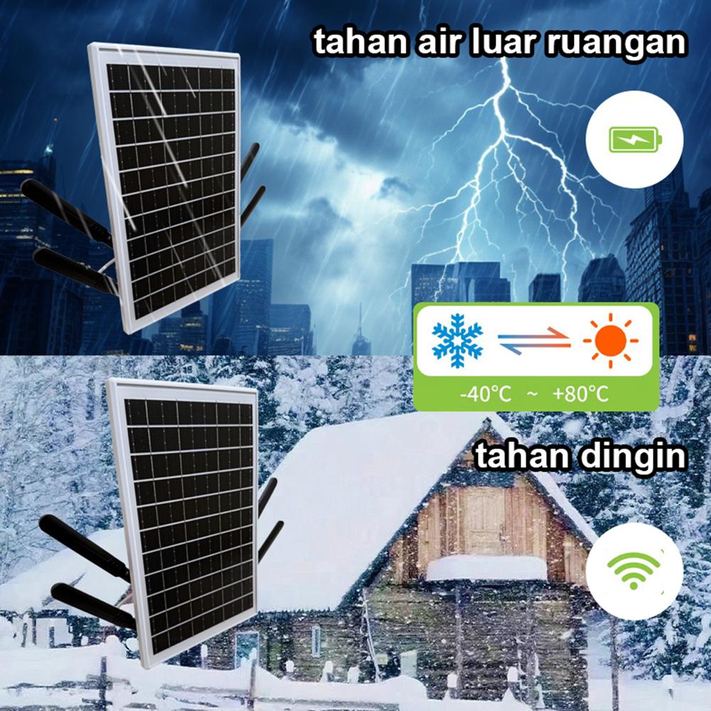 Solar WIFI6 Router With Solar Panel 25600mAh Waterproof 2.4Ghz WiFi Hotspot Wireless Access Point SIM Card Solar Panel Powered