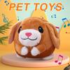 Smart Electric Bouncing Squeaky Ball Durable Plush Anti-Bite Dog Toy Musical Talking Self-Moving Interactive Entertainment Toy